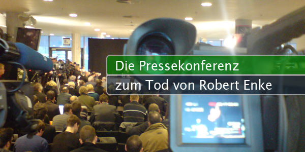 Pressekonferenz zum Tod von Robert Enke